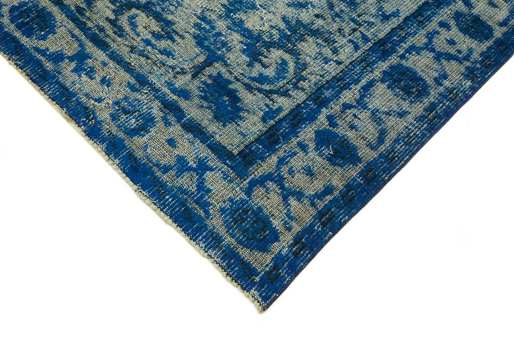 6x10 Vintage Hand-Carved Turkish Rug - 46913