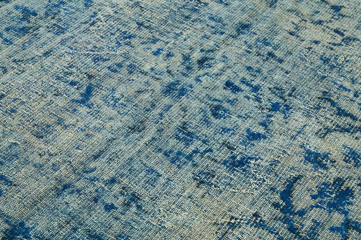 6x10 Vintage Hand-Carved Turkish Rug - 46913