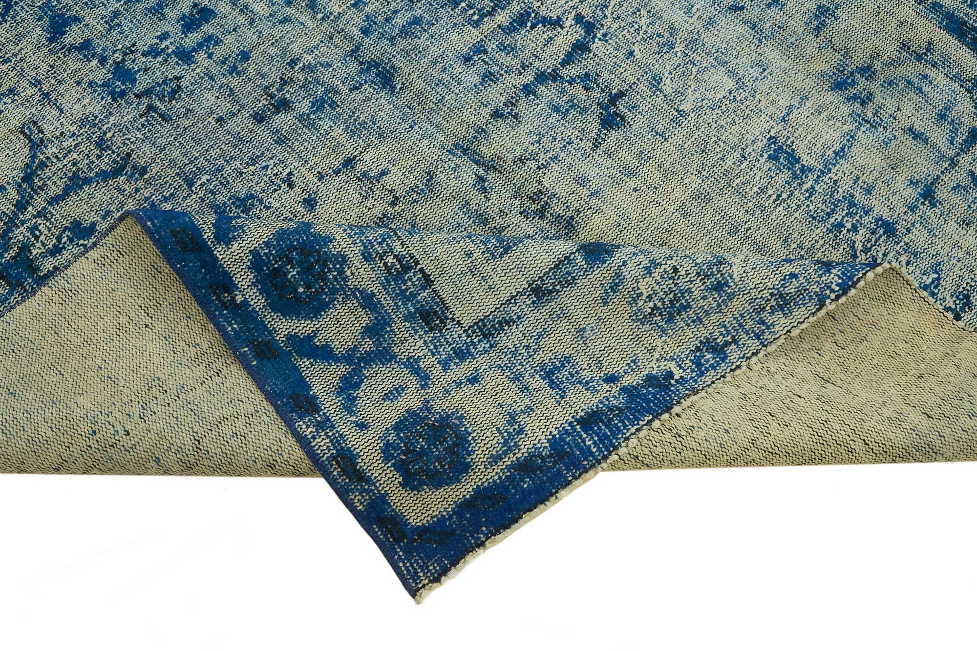 6x10 Vintage Hand-Carved Turkish Rug - 46913