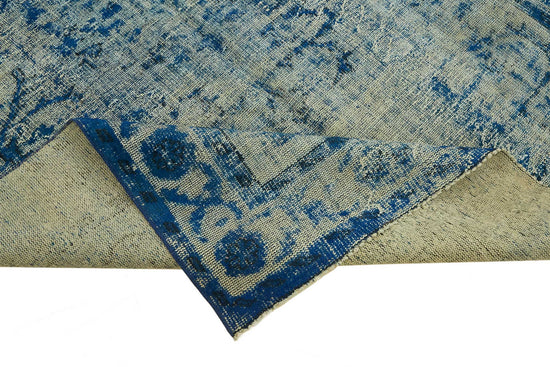 6x10 Vintage Hand-Carved Turkish Rug - 46913