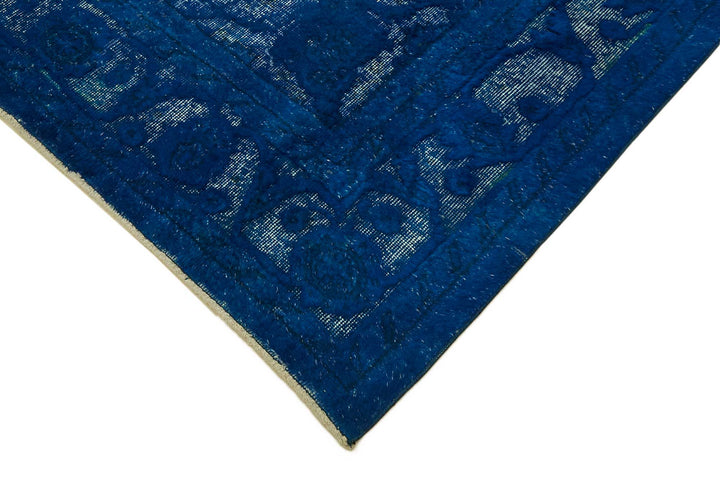 7x10 Vintage Hand-Carved Turkish Rug - 46915