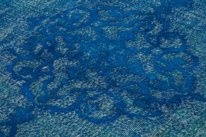 7x10 Vintage Hand-Carved Turkish Rug - 46915