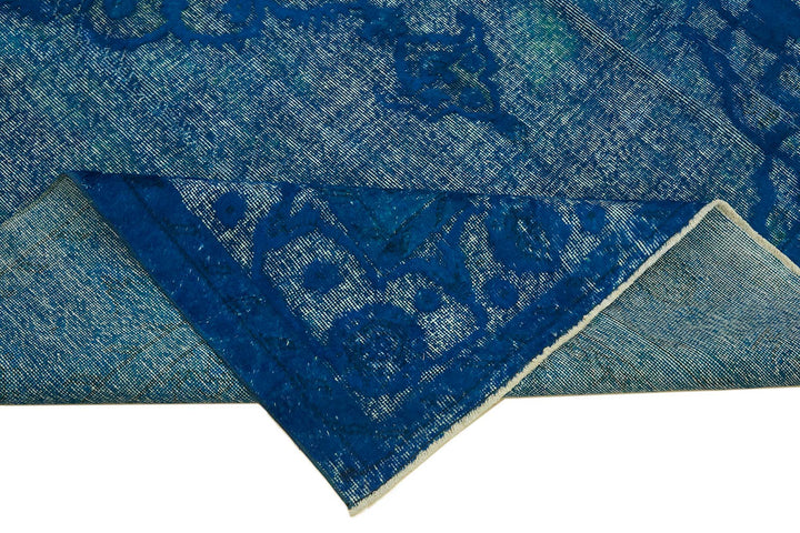 7x10 Vintage Hand-Carved Turkish Rug - 46915