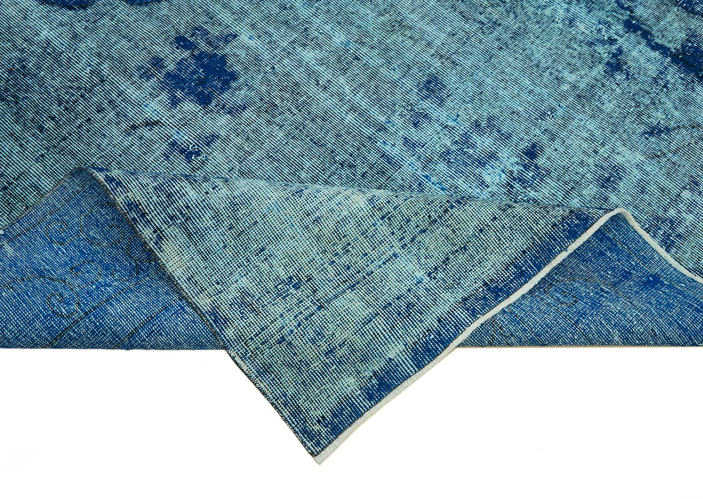 7x10 Vintage Hand-Carved Turkish Rug - 46916