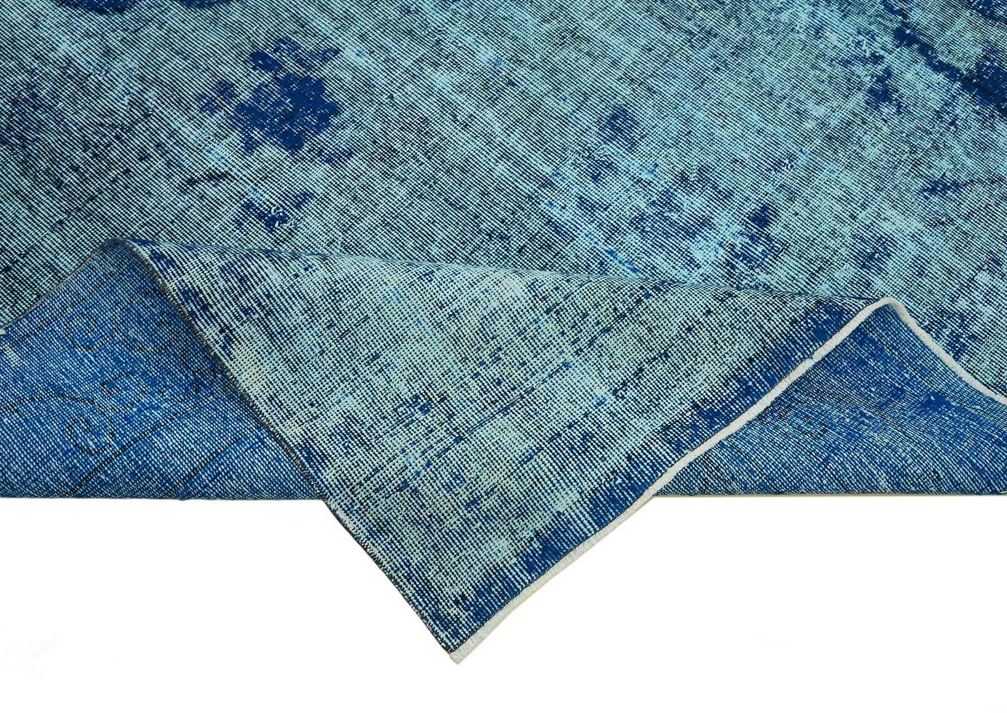 7x10 Vintage Hand-Carved Turkish Rug - 46916