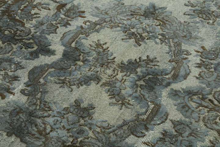 5x8 Vintage Hand-Carved Turkish Rug - 46917