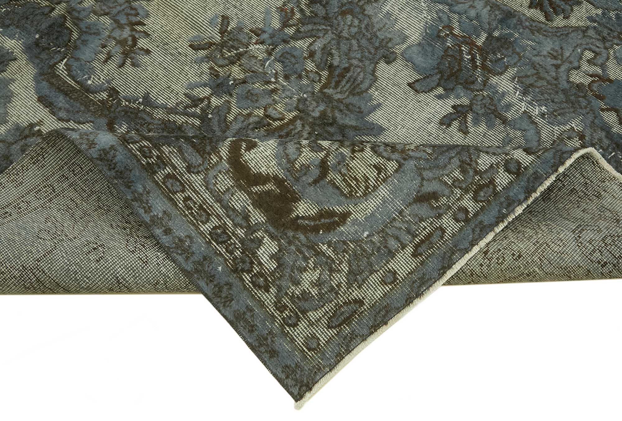 5x8 Vintage Hand-Carved Turkish Rug - 46917