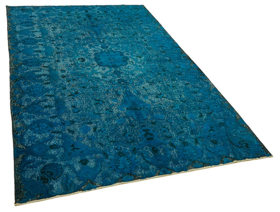 5x9 Vintage Hand-Carved Turkish Rug - 46918