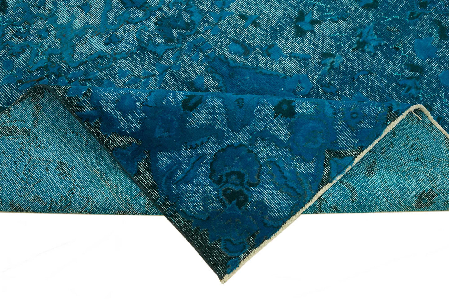 5x9 Vintage Hand-Carved Turkish Rug - 46918