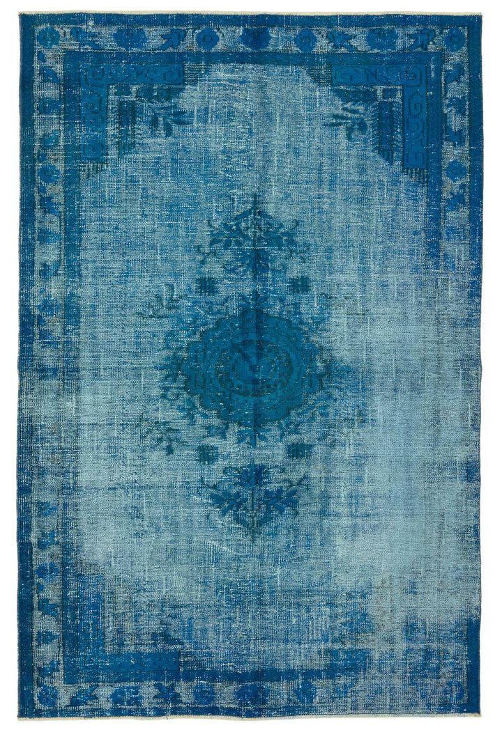 5x8 Vintage Hand-Carved Turkish Rug - 46922