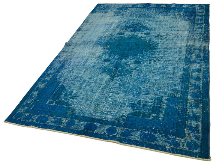 5x8 Vintage Hand-Carved Turkish Rug - 46922