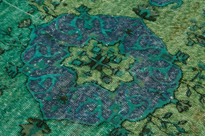 5x9 Vintage Hand-Carved Turkish Rug - 46923