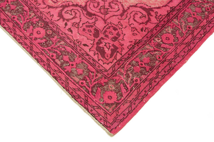 7x10 Vintage Hand-Carved Turkish Rug - 46924