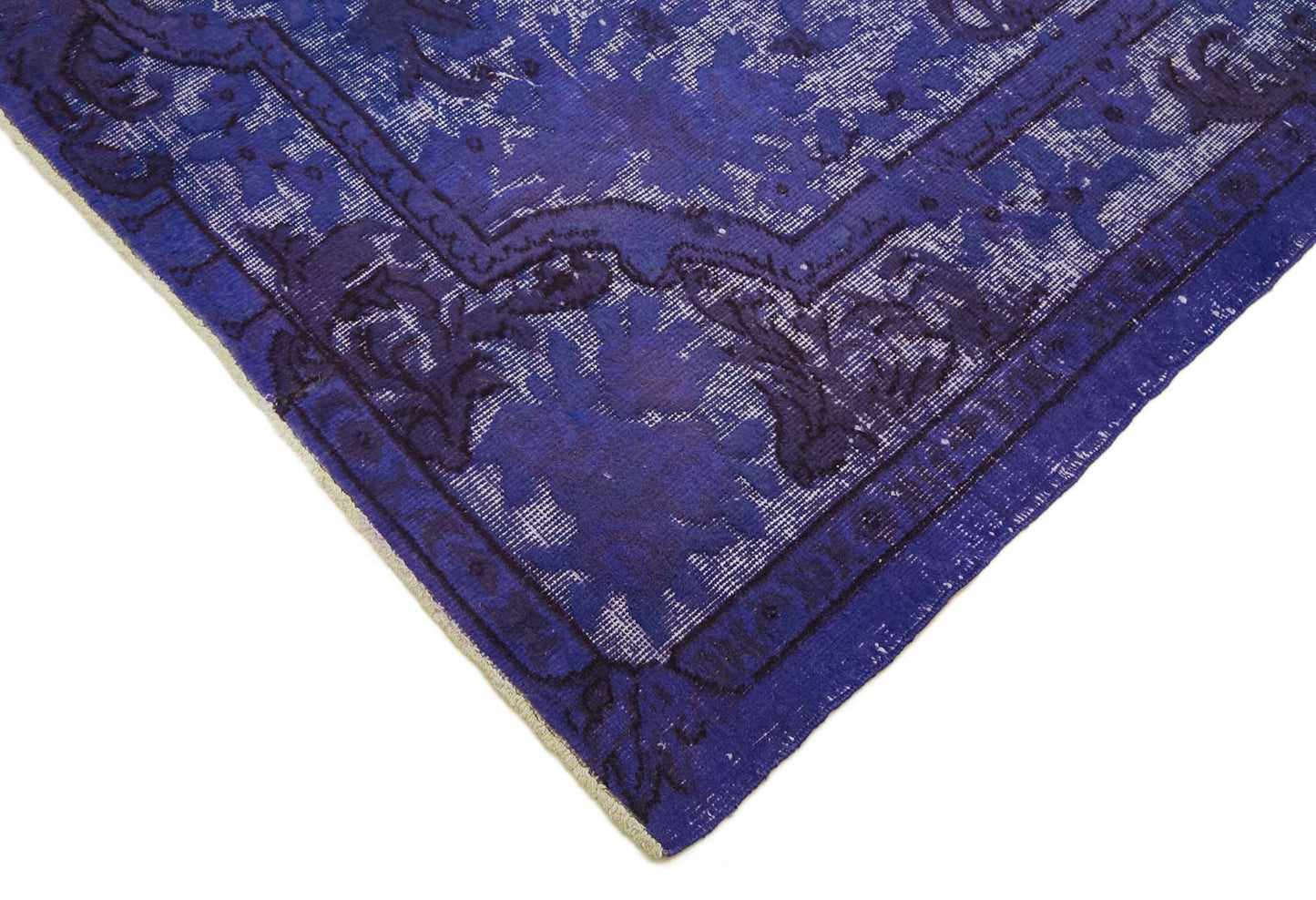 6x10 Vintage Hand-Carved Turkish Rug - 46925