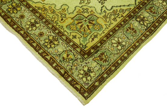 7x9 Vintage Hand-Carved Turkish Rug - 46926