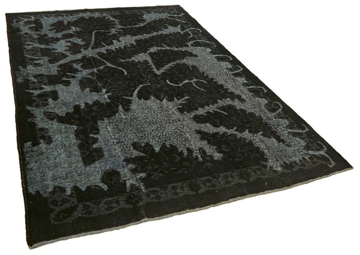 7x10 Vintage Hand-Carved Turkish Rug - 46927