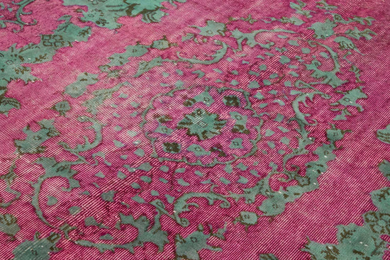 6x9 Vintage Hand-Carved Turkish Rug - 46930