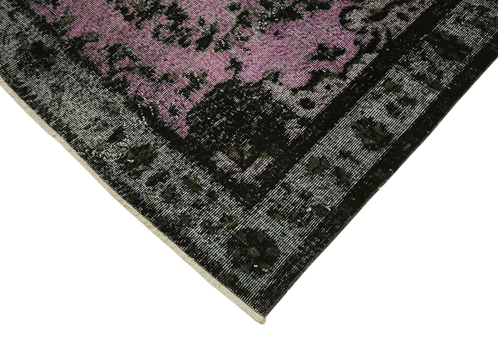 6x9 Vintage Hand-Carved Turkish Rug - 46931