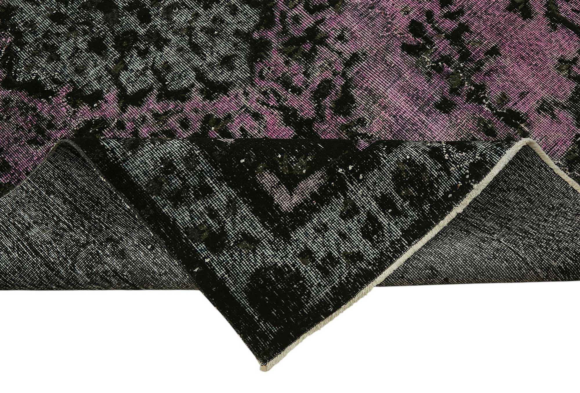 6x9 Vintage Hand-Carved Turkish Rug - 46931
