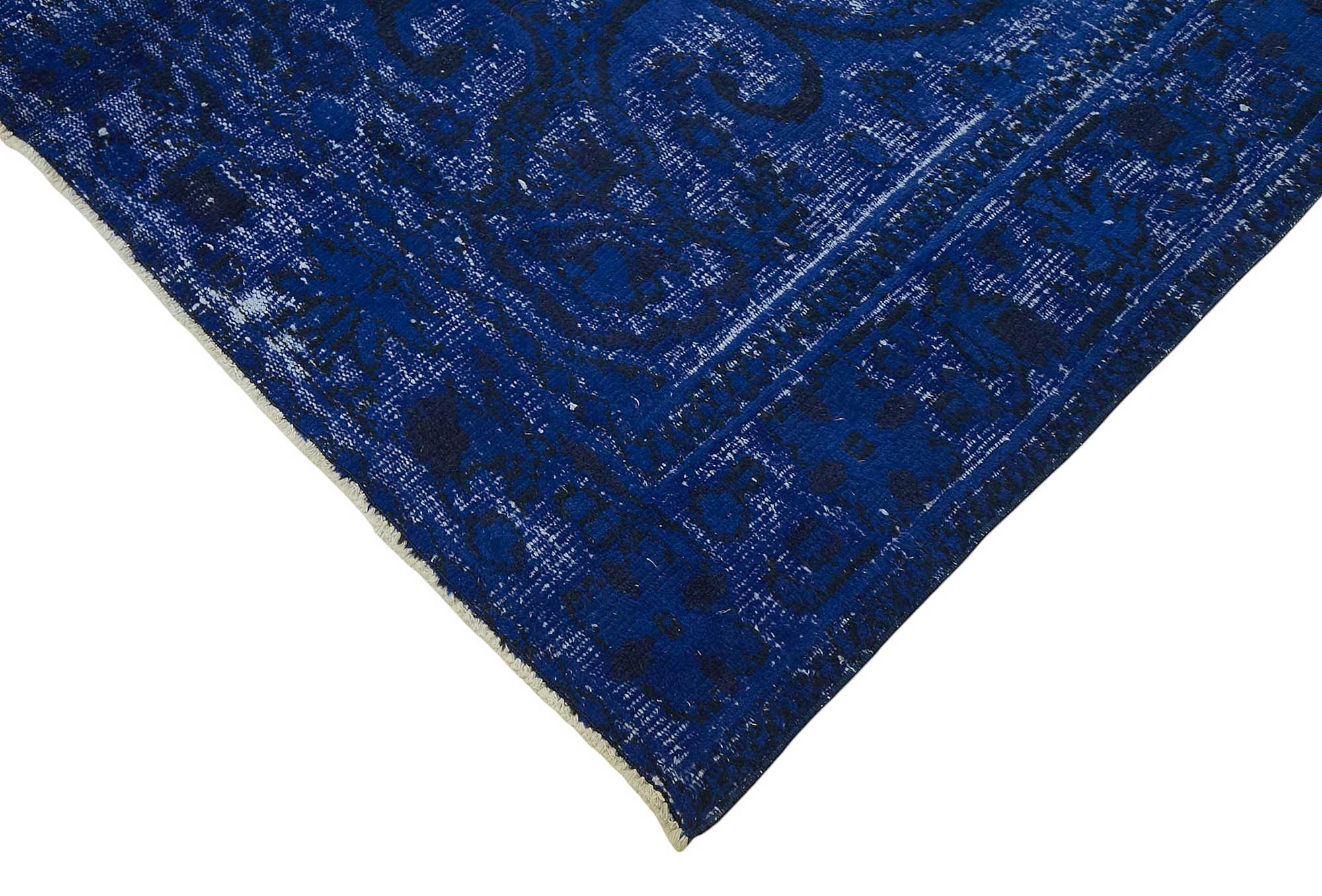 6x9 Vintage Hand-Carved Turkish Rug - 46932