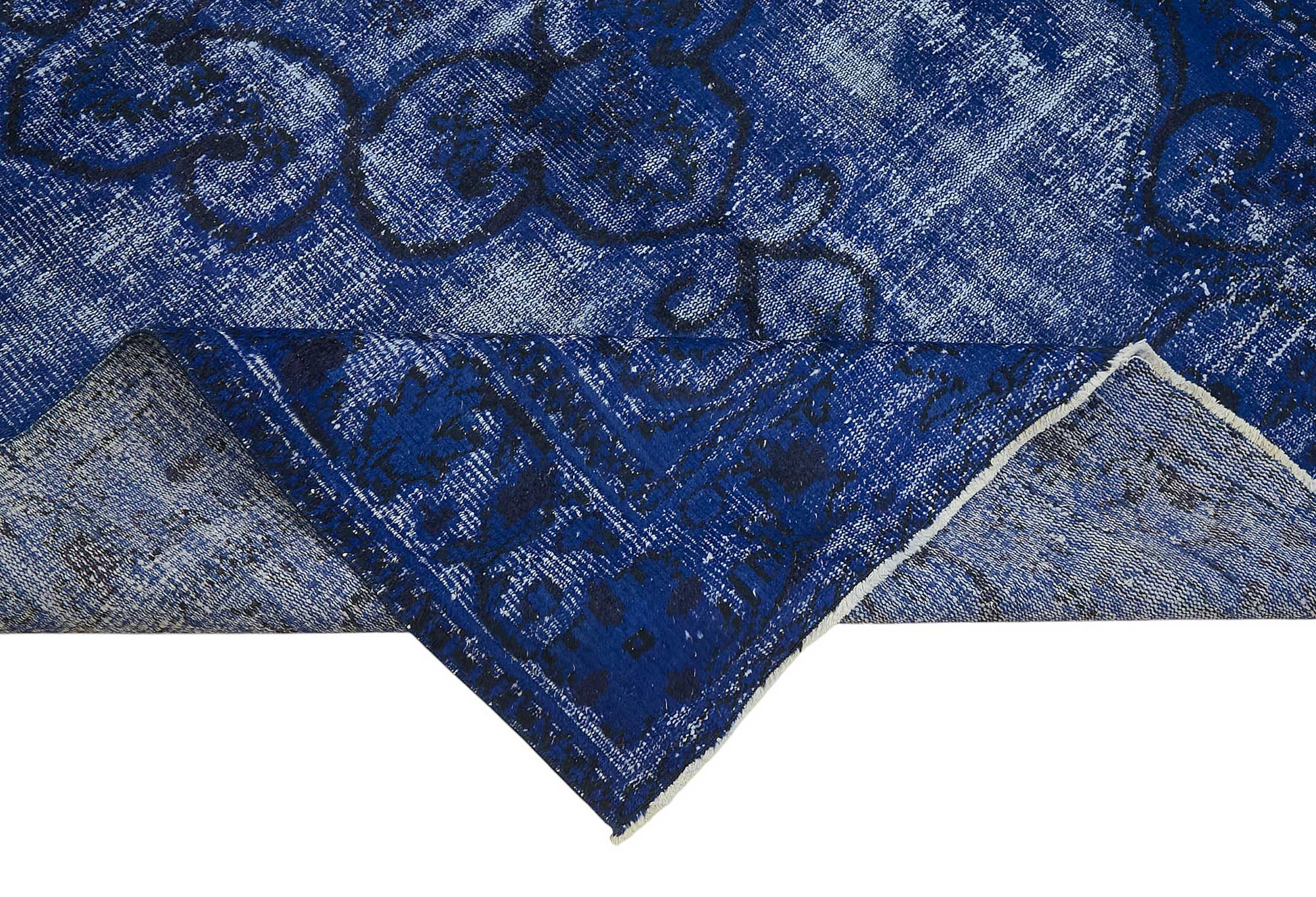 6x9 Vintage Hand-Carved Turkish Rug - 46932
