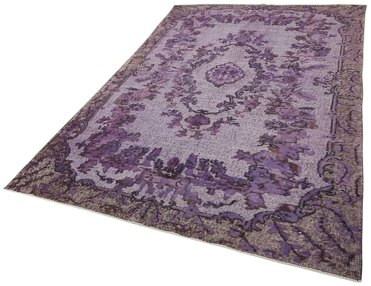 6x10 Vintage Hand-Carved Turkish Rug - 46933