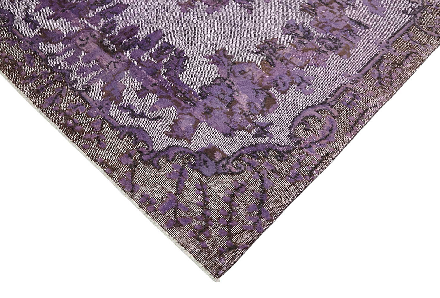 6x10 Vintage Hand-Carved Turkish Rug - 46933