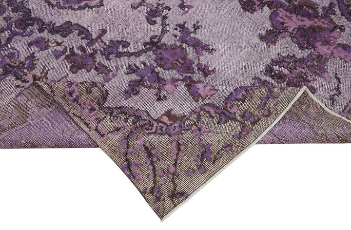 6x10 Vintage Hand-Carved Turkish Rug - 46933