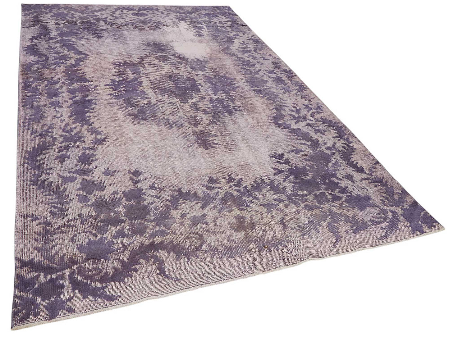 6x10 Vintage Hand-Carved Turkish Rug - 46934