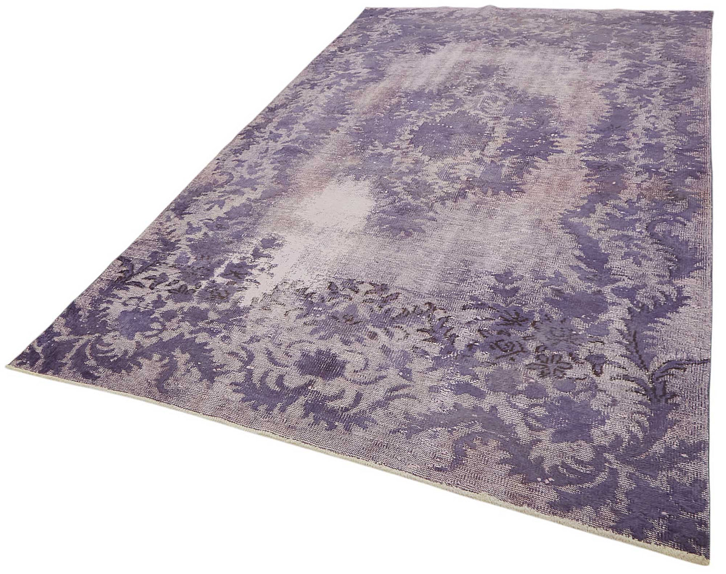 6x10 Vintage Hand-Carved Turkish Rug - 46934