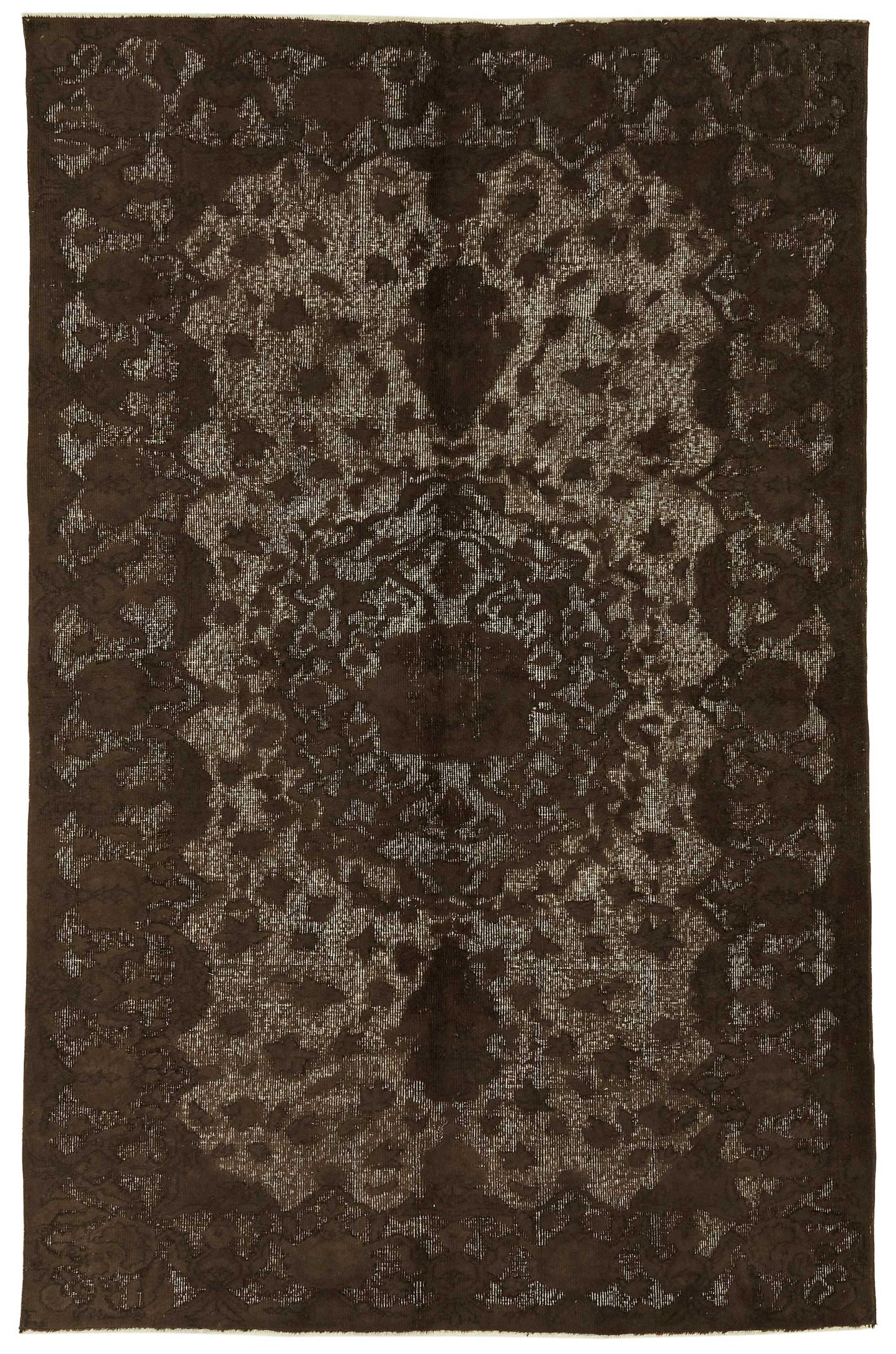 5x9 Vintage Hand-Carved Turkish Rug - 46935