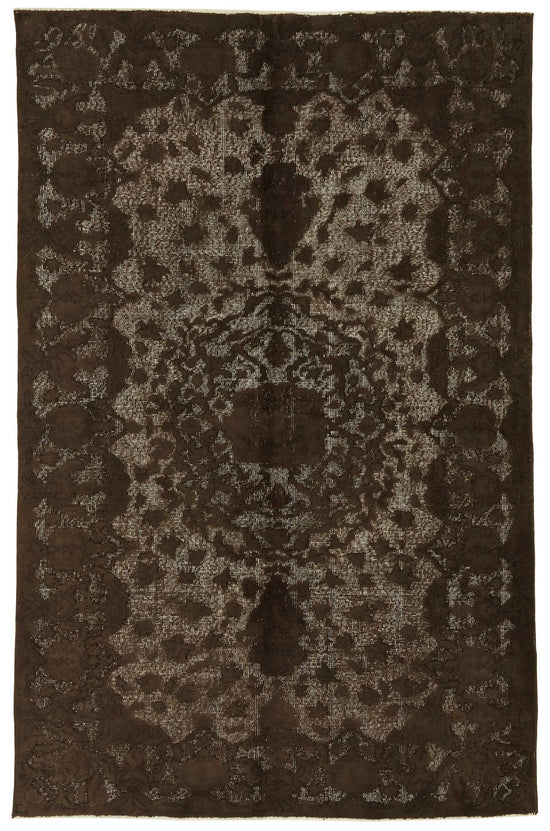 5x9 Vintage Hand-Carved Turkish Rug - 46935