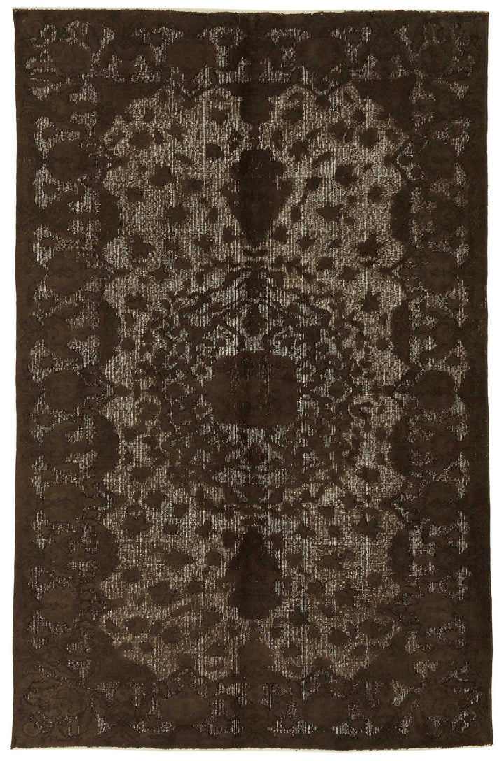 5x9 Vintage Hand-Carved Turkish Rug - 46935