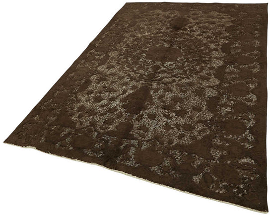 5x9 Vintage Hand-Carved Turkish Rug - 46935