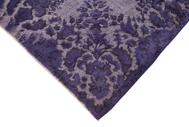 7x11 Vintage Hand-Carved Turkish Rug - 46937