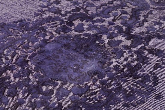 7x11 Vintage Hand-Carved Turkish Rug - 46937