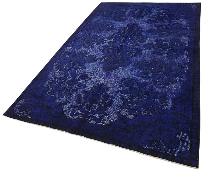 5x9 Vintage Hand-Carved Turkish Rug - 46939