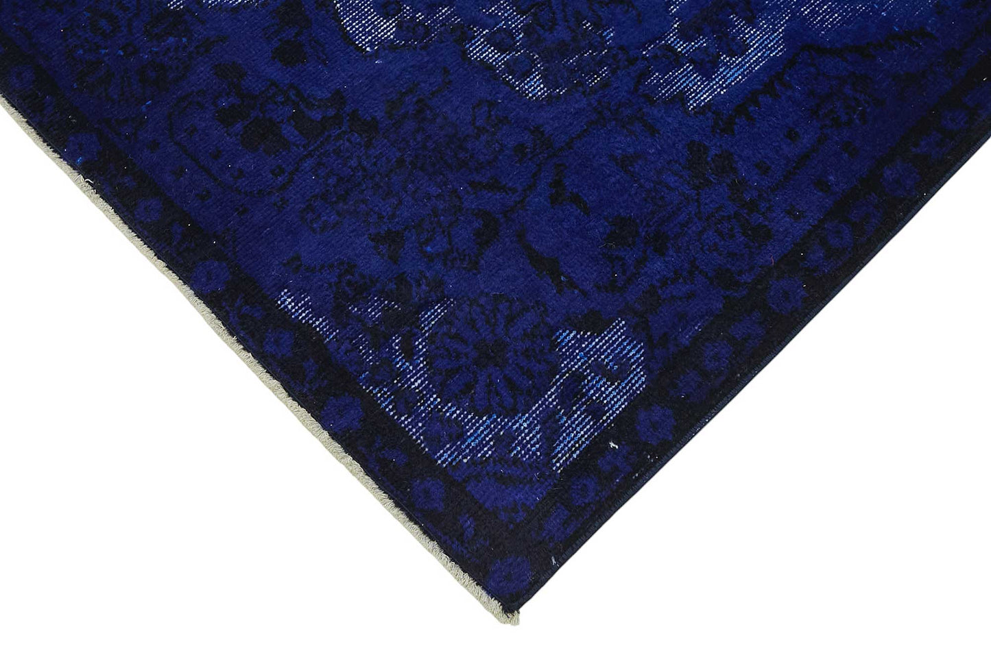 5x9 Vintage Hand-Carved Turkish Rug - 46939