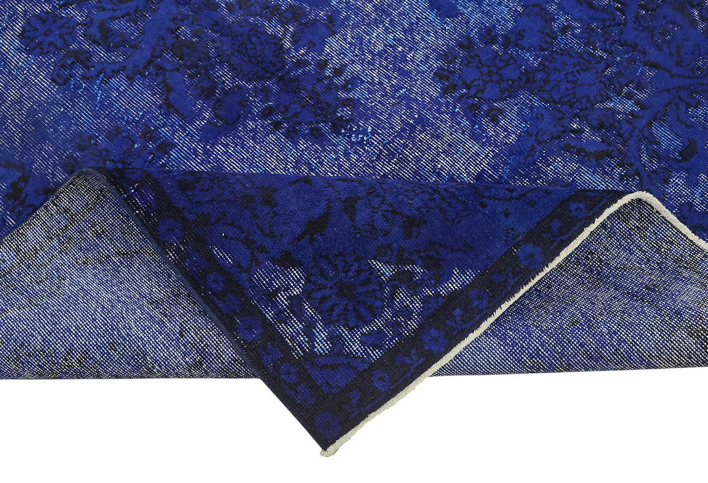 5x9 Vintage Hand-Carved Turkish Rug - 46939