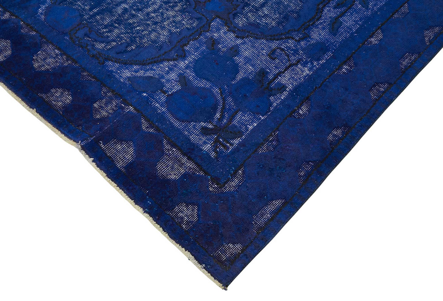 7x11 Vintage Hand-Carved Turkish Rug - 46940