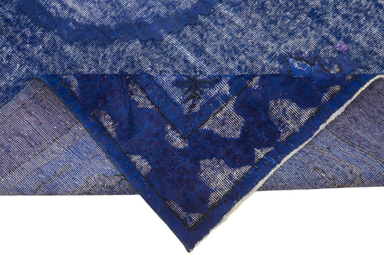 7x11 Vintage Hand-Carved Turkish Rug - 46940