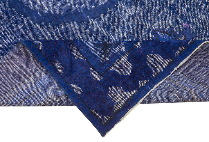 7x11 Vintage Hand-Carved Turkish Rug - 46940