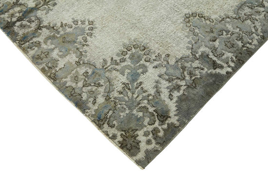 7x10 Vintage Hand-Carved Turkish Rug - 46943