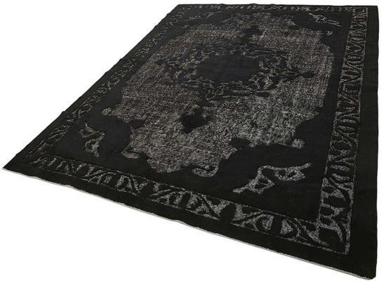 7x10 Vintage Hand-Carved Turkish Rug - 46946