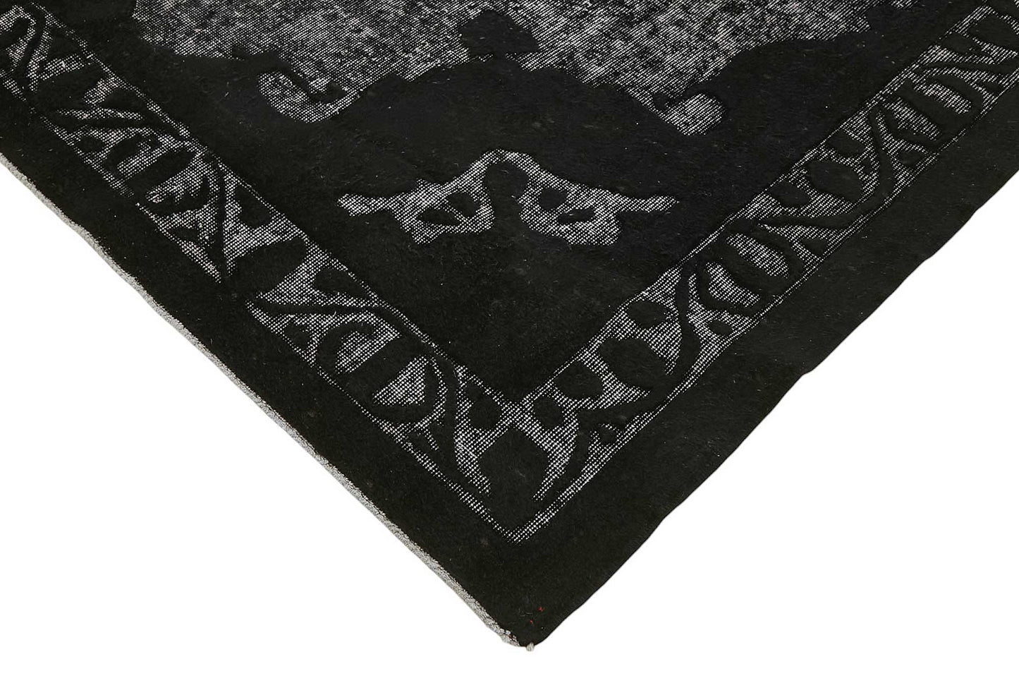 7x10 Vintage Hand-Carved Turkish Rug - 46946