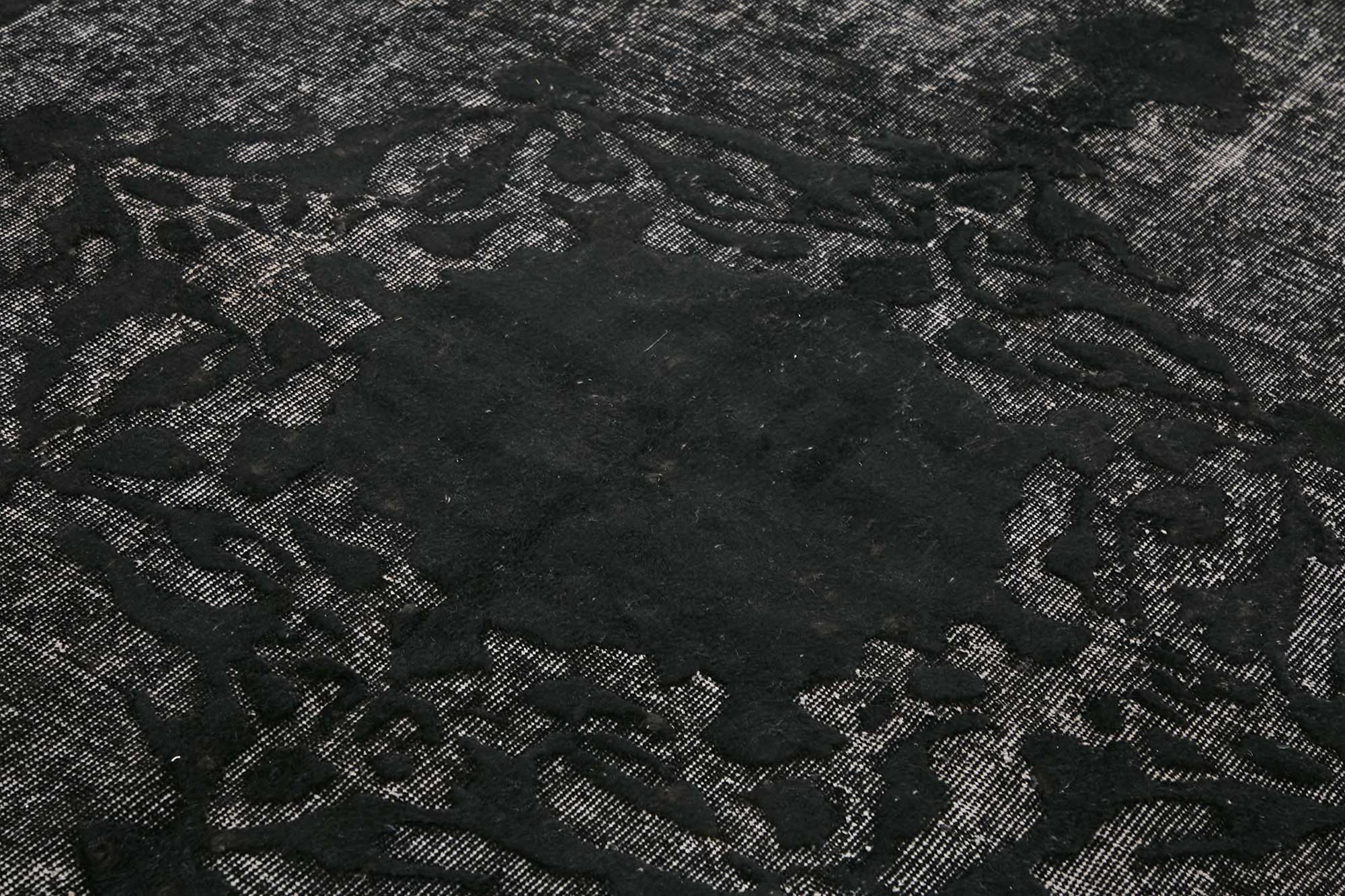 7x10 Vintage Hand-Carved Turkish Rug - 46946