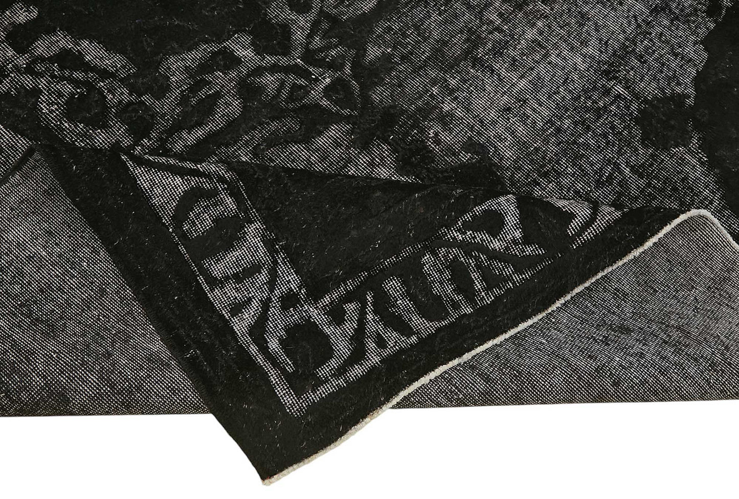 7x10 Vintage Hand-Carved Turkish Rug - 46946