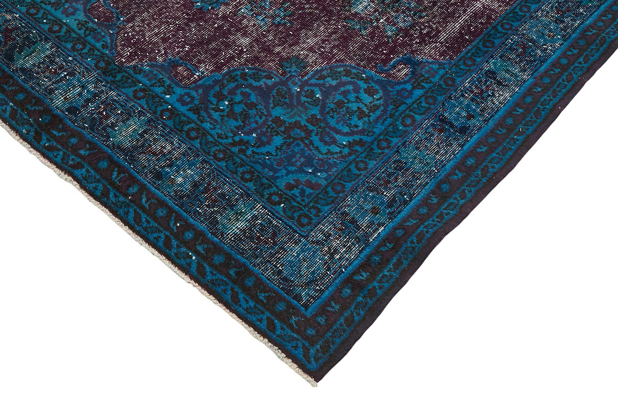 5x8 Vintage Hand-Carved Turkish Rug - 46947