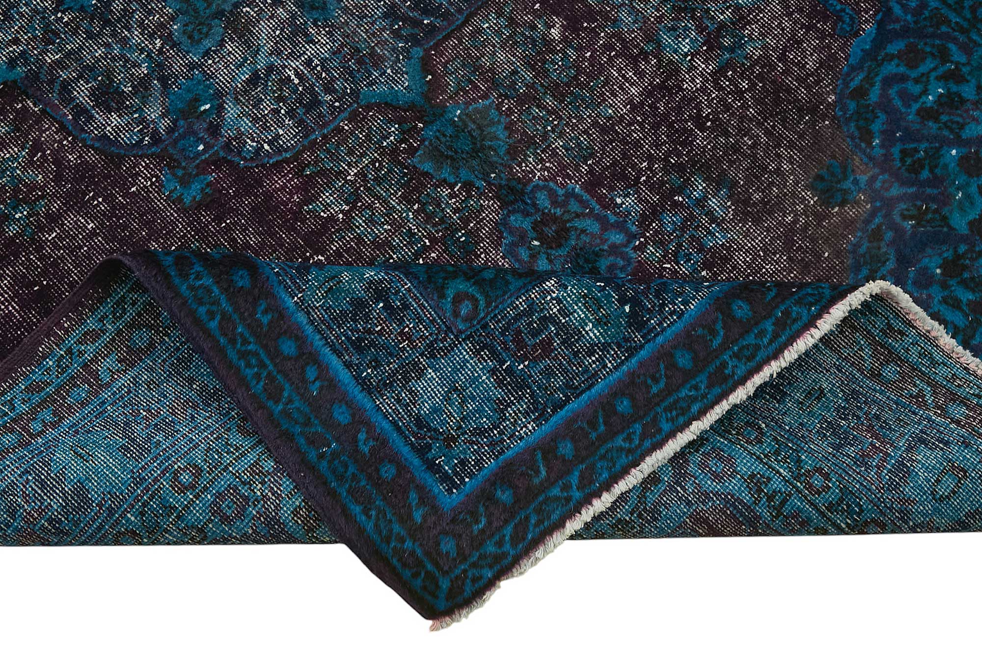 5x8 Vintage Hand-Carved Turkish Rug - 46947