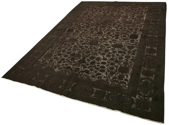 6x9 Vintage Hand-Carved Turkish Rug - 46948